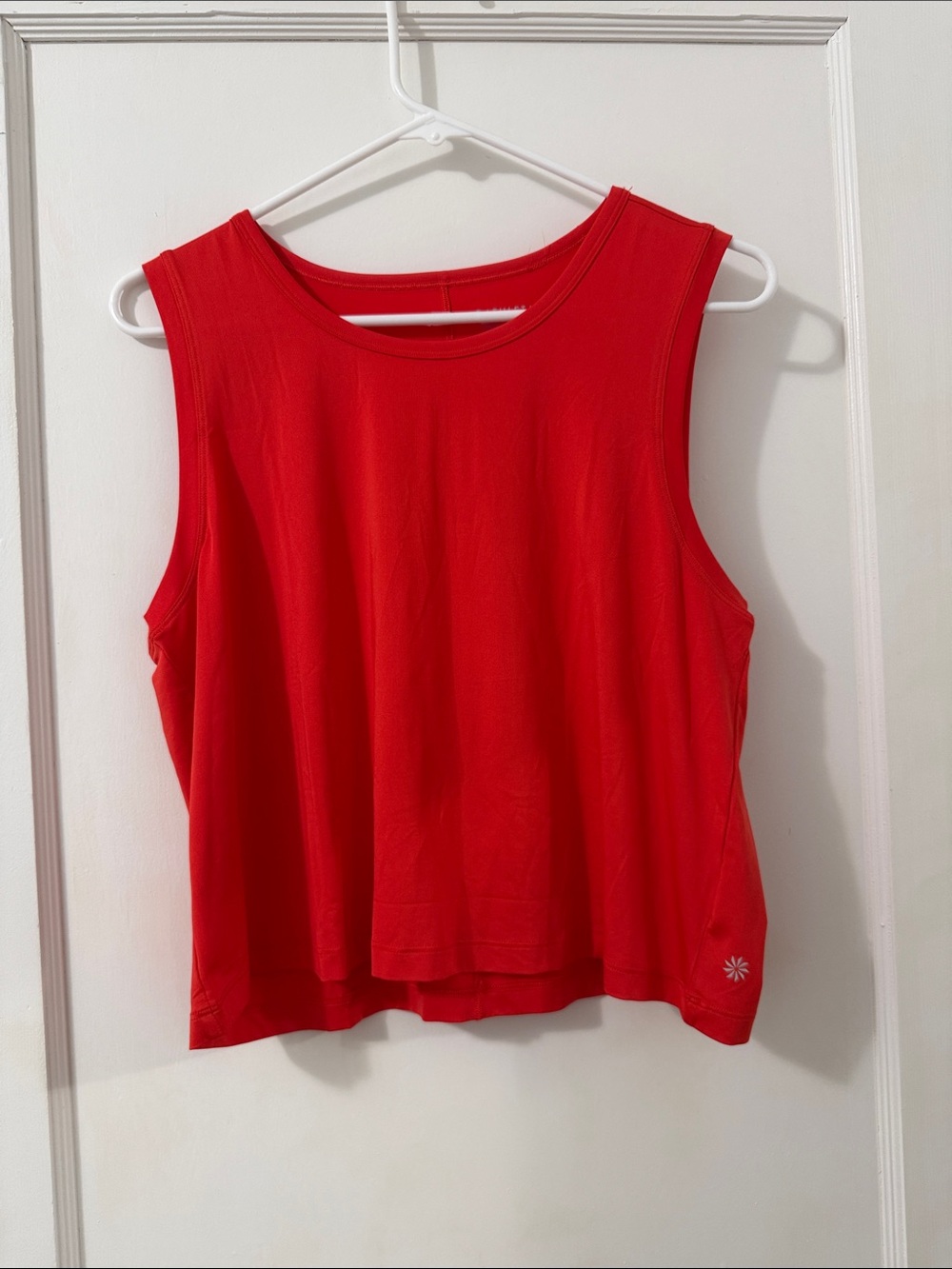Women's Orange/Red Sleeveless Tank Top
